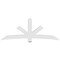 Ekena Millwork Alberta Architectural Grade PVC Gable Bracket, 96"W x 36"H x 4"D x 6"F, 9/12 Pitch GBP096X36X0406ALB00 - alternate 3